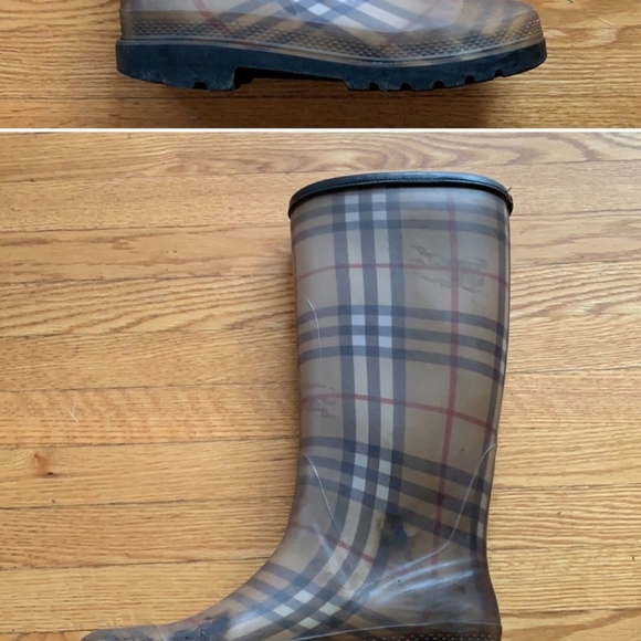 Authentic Burberry Rain Boots - purchased 2007 - Picture 1 of 5